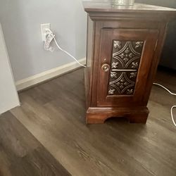 Rectangular End Table With Storage