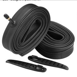 2 Pack of 16 Inch Bike Tube 16x1.75 16x1.95 16x2.10 16x2.125 Heavy Duty Bicycle Tube with 2 Tire Levers,32mm Schrader Valve Premium Quality Butyl Inne