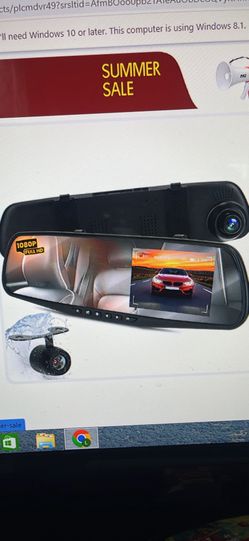 Dual dvr mirror with all accessories new!