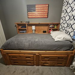 Captains Twin Bed With Storage