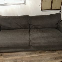 Couch. Brown. Made Of Feathers. See Pic For Imperfections 90x43 .