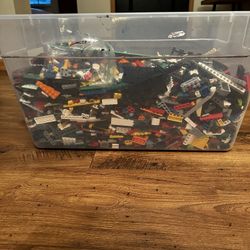 Huge Bin Of Lego Pieces, 30.6 Pounds Of Legos 