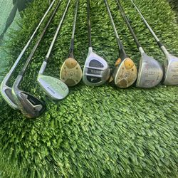 Golf Clubs: 5 Drivers + 3 Irons (Drivers # 1, # 3, # 4) (Irons # 5 + 2 Wedges)