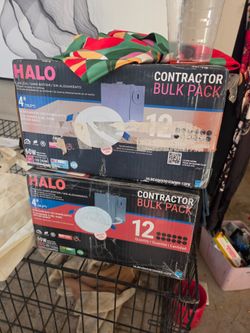 Halo 4" Slim Canless LED Downlights 12-Pack x2.  READ FULL DESCRIPTION