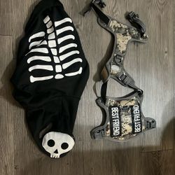 Harness And Skeleton Costume For Puppies 