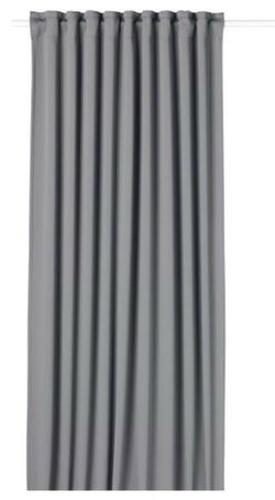 Black-out IKEA curtain, gray/with heading tape, 69x117