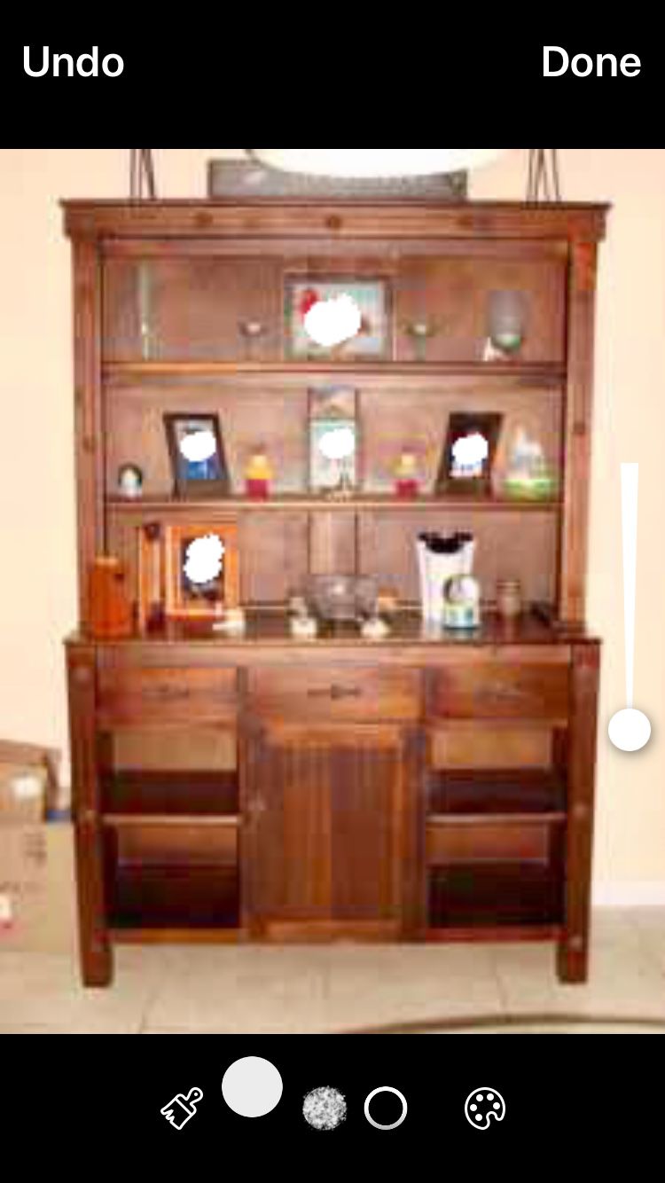 Antique country wood Cabinet, bookshelves, armoir