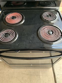 Black General Electric Oven