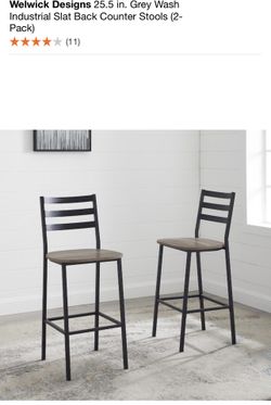 Slat Back Counter Stools 