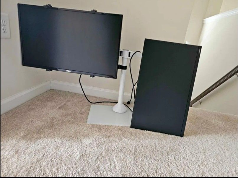 Dual Monitors With Monitor Arms