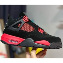 Retro Edition (Red + Thunderbolt Black) Red + Retro Edition Basketball Training Shoes (for both men and women)