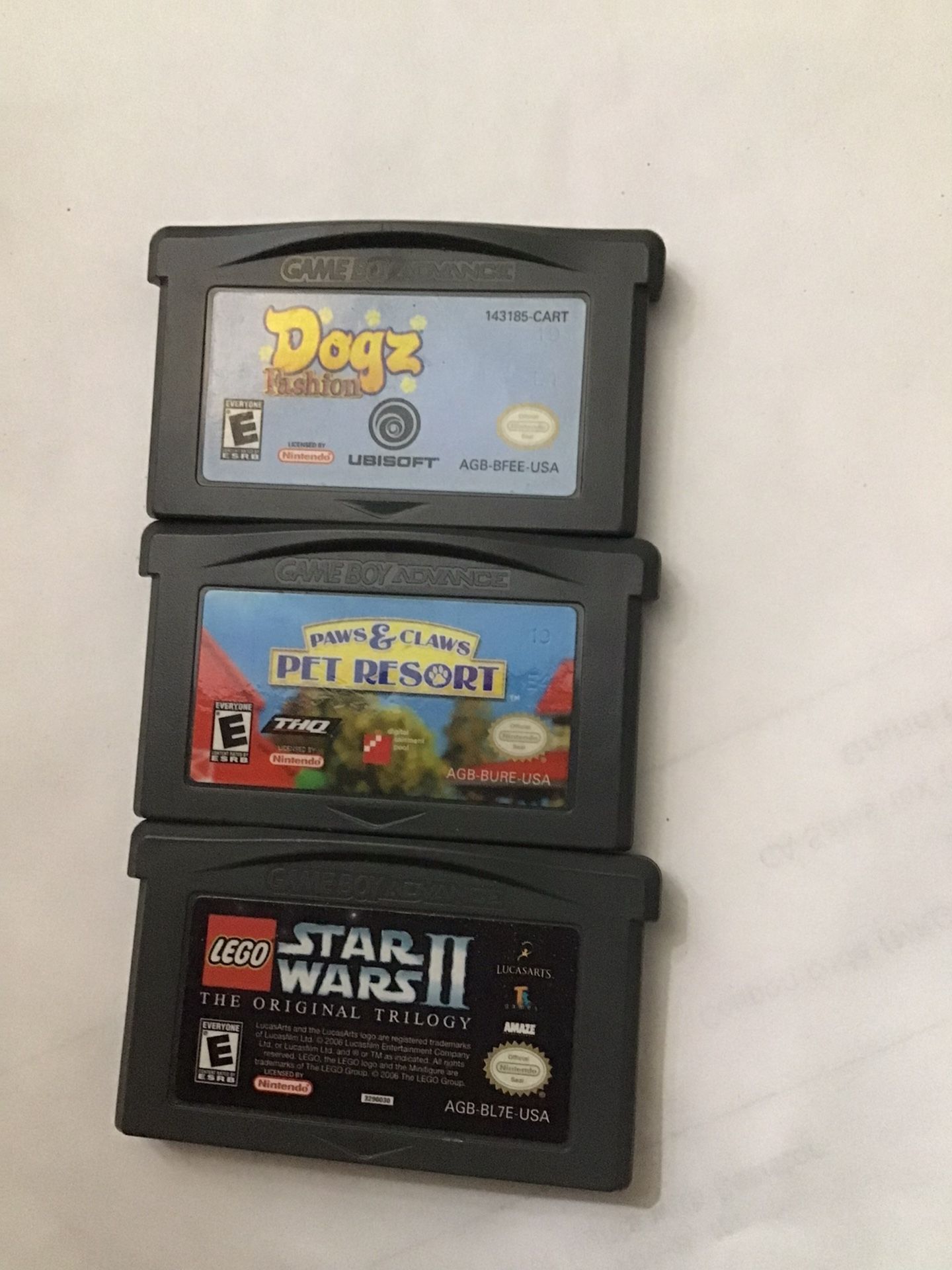 3 Gameboy Gba Games for 15$