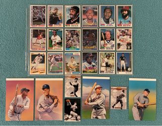 USPS Baseball Legends FDCs & Postal Cards plus 26 Baseball Cards
