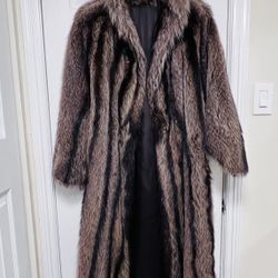 Raccoon Fur Coat $499 OBO Size Small / Med