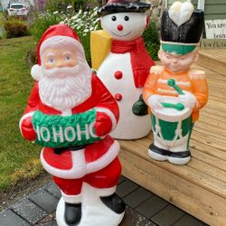 Blow Mold Christmas Figures