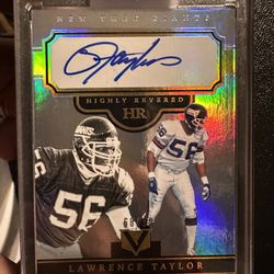 Autographed Lawrence Taylor 68/99 Card