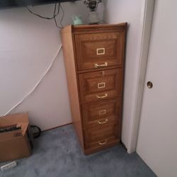 Wooden File Cabinet 