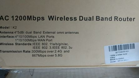 1200 mbps dual band router NEW IN BOX