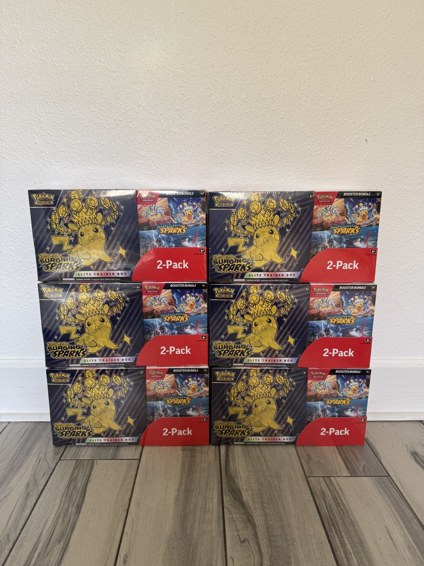 Pokemon Surging Sparks ETB Booster Bundle Costco Bundle