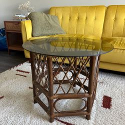 Vintage Rattan Coffee Table