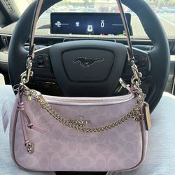 Pink Teri Shoudler Purse Coach
