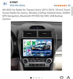 KYNNT 10-Inch Car Radio for Toyota Camry 2012-2014