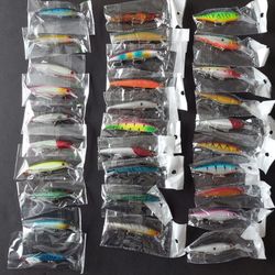 Mixed Lot Of 30pcs Fishing Lures 