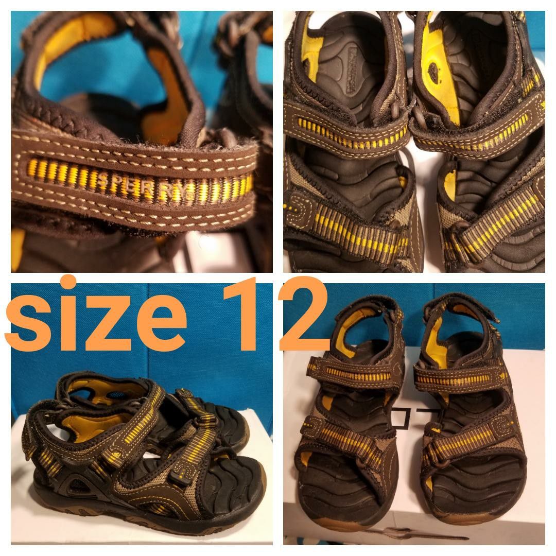 Boys Sperry top sider sandal shoes size 12
