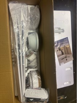 52” white 3-blade ceiling fan (fan only)