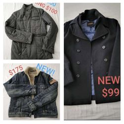 Men's jackets New or Barely used