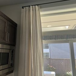 West Elm Linen Curtains (Custom, Lined) – Natural – 4 Panels