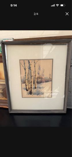 Mid century water colors signed by the artist 24 by 19