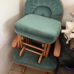 2 piece glider rocking chair