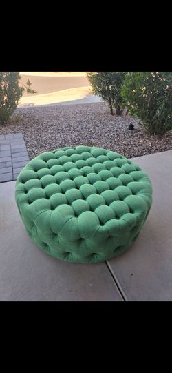 Large round ottoman