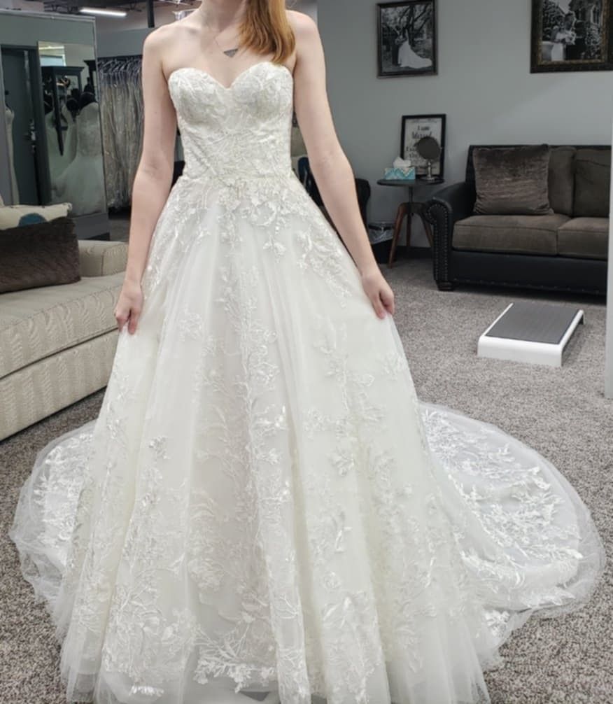 Demetrios White Wedding Dress