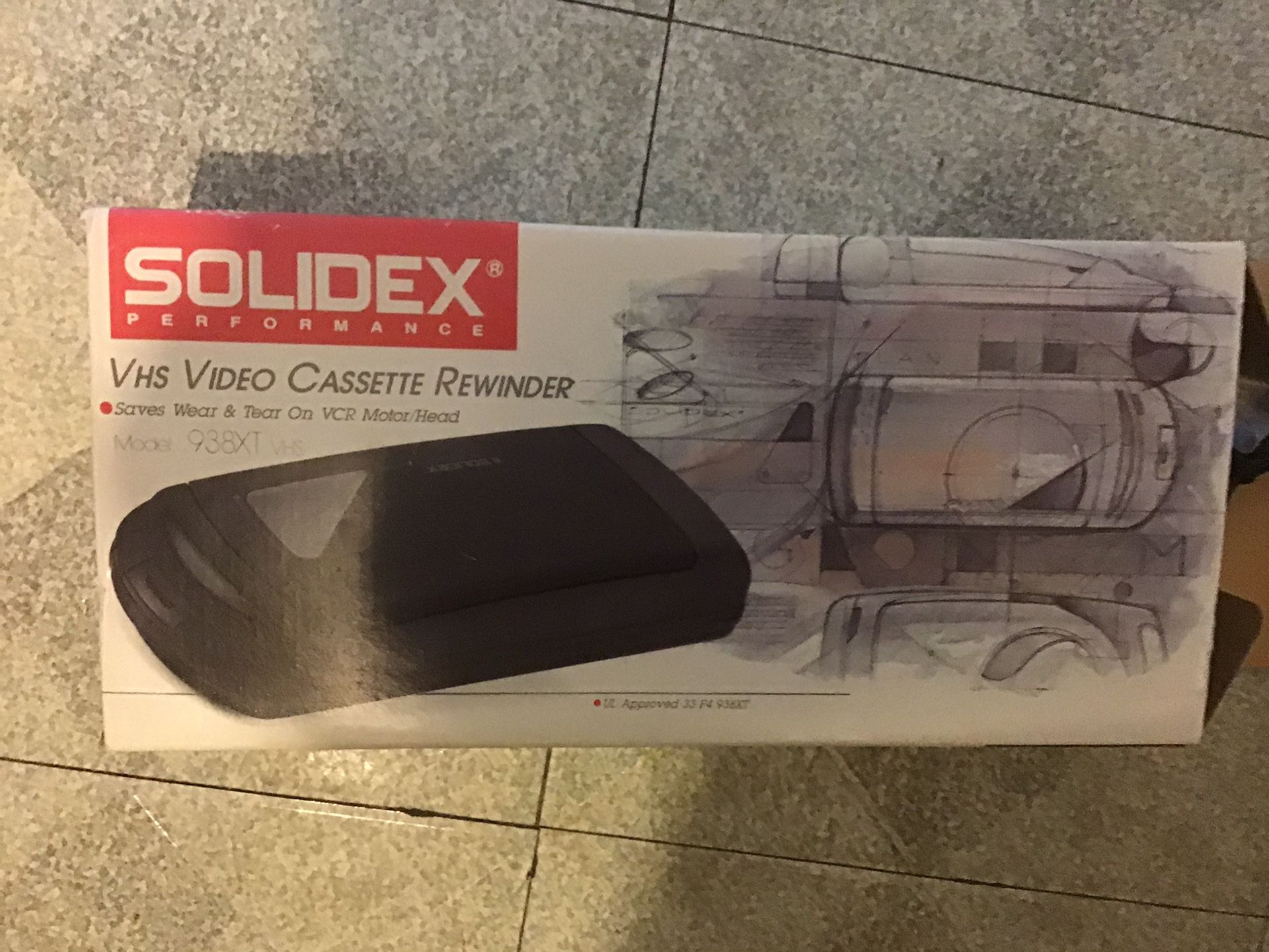 NEW Video Cassette Rewinder - Solidex