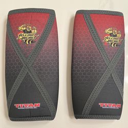 Titan Sublimated Yellow Jacket Knee Sleeves Size XS