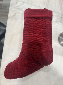 Red Velvet Christmas Stocking