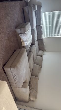 Large sectional with ottoman
