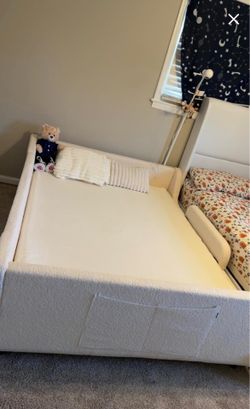 Full Size Beige Montessori Bed Frame