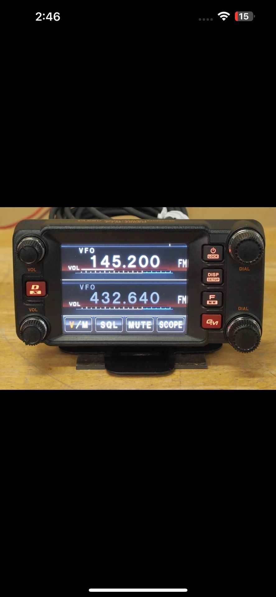 Yaesu FTM-400XDR Dual Band Transceiver - Black MINT