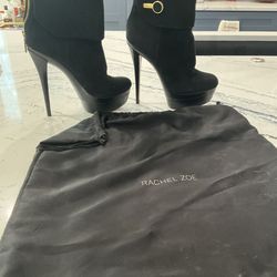 Rachel Zoe Black Velvet Boots