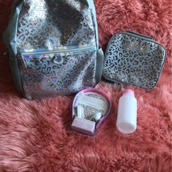  New!!! Girl Lepard Backpack