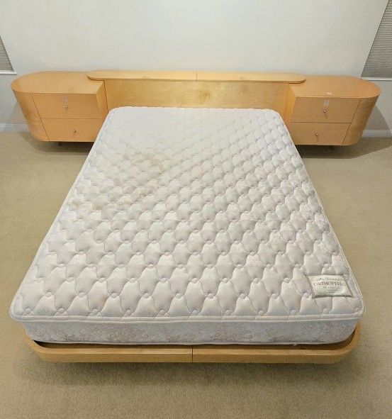 Queen size bed frame With Drawers and Storage