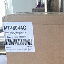 Feminine Pads  Maxi Caja De 12 Paquetes (cada Paquete con 24 Piezas) La Caja contiene 288 piezas.  $30.00 dlls por Caja. 