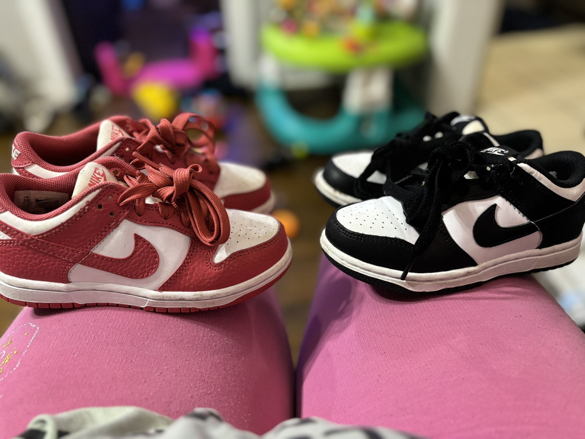 Panda Dunks & Pink And White Dunks