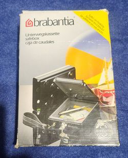 Brabantia Portable Travel Safe Lock Box Mini Cash, Gun & Jewelry SafeBox