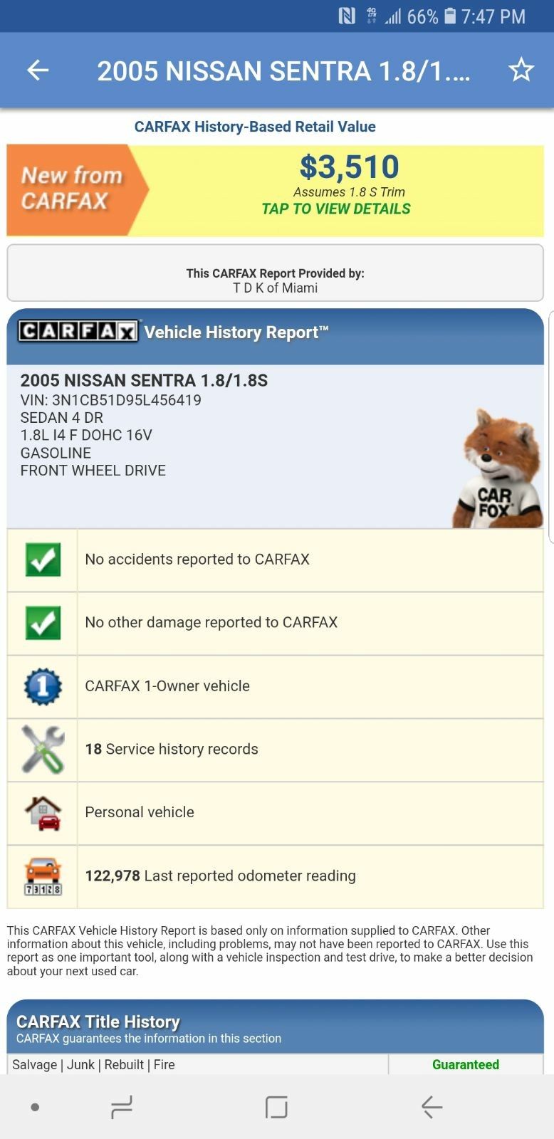 2005 Nissan Sentra