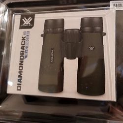Vortex Diamondback HD 10x42 Binoculars with Glasspak Harness, SEALED
