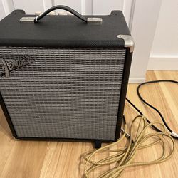Fender Bass Amp and Bass Cable Good Condition!